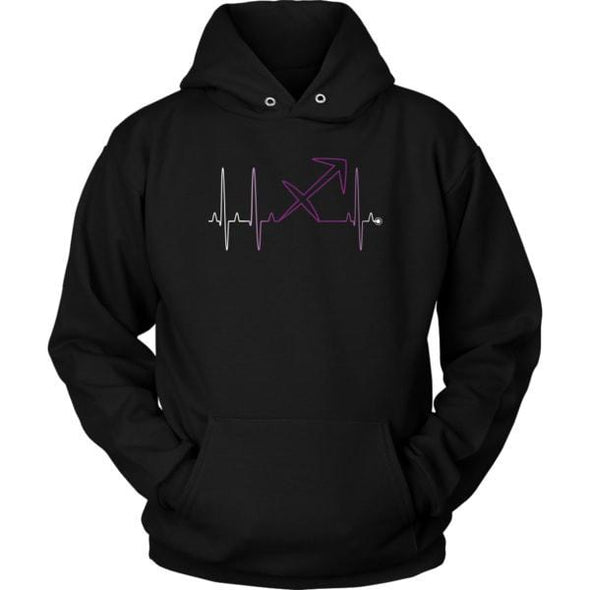 teelaunch T-shirt Unisex Hoodie / Black / S Sagittarius - Zodiac Arrest Unisex Hoodie