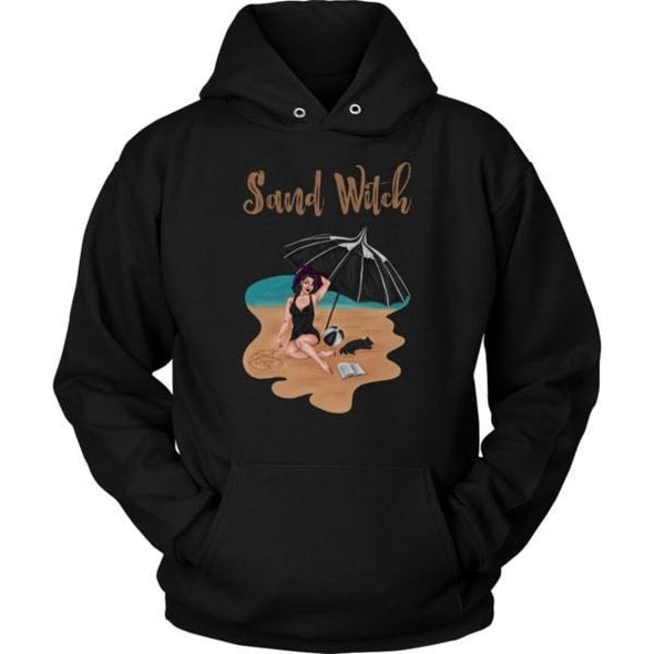 teelaunch T-shirt Unisex Hoodie / Black / S Sand Witch Unisex Hoodie