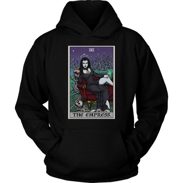 teelaunch T-shirt Unisex Hoodie / Black / S The Empress Tarot Card - Ghoulish Edition Unisex Hoodie