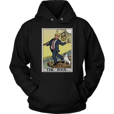 teelaunch T-shirt Unisex Hoodie / Black / S The Fool Tarot Card - Donald Trump Unisex Hoodie