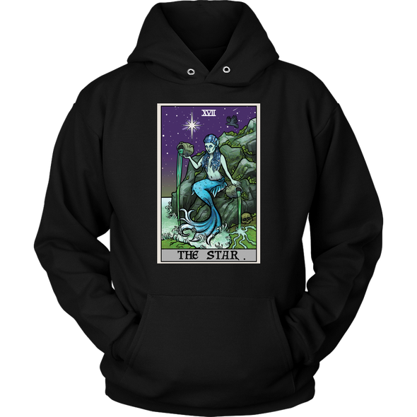 teelaunch T-shirt Unisex Hoodie / Black / S The Star Tarot Card - Ghoulish Edition Unisex Hoodie