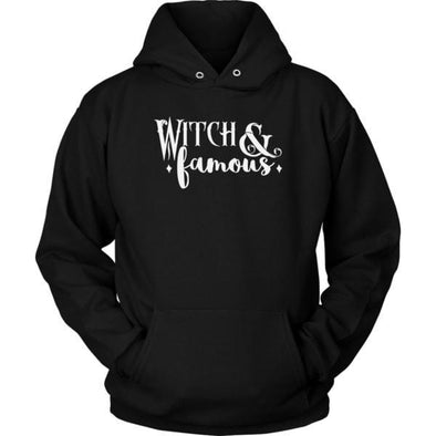 teelaunch T-shirt Unisex Hoodie / Black / S Witch and Famous Unisex Hoodie