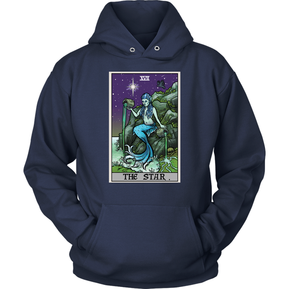 teelaunch T-shirt Unisex Hoodie / Navy / S The Star Tarot Card - Ghoulish Edition Unisex Hoodie
