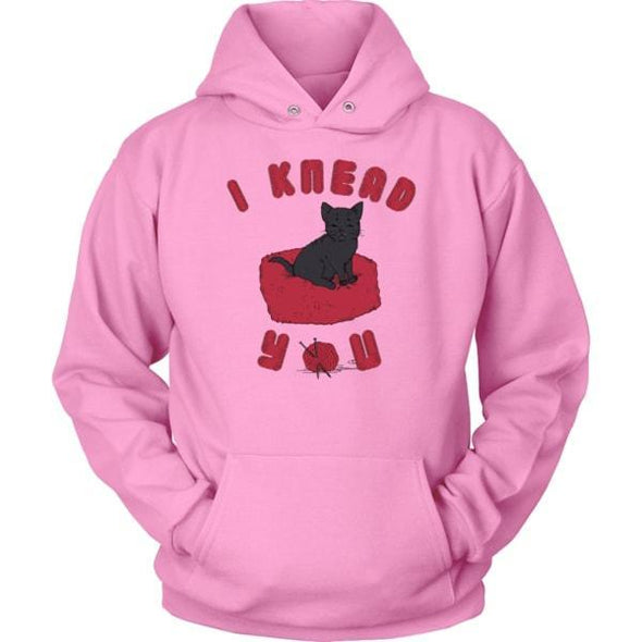 teelaunch T-shirt Unisex Hoodie / Pink / S I Knead You Unisex Hoodie