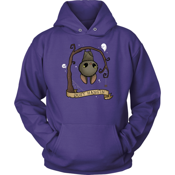 teelaunch T-shirt Unisex Hoodie / Purple / S (Etsy) Just Hangin Unisex Hoodie