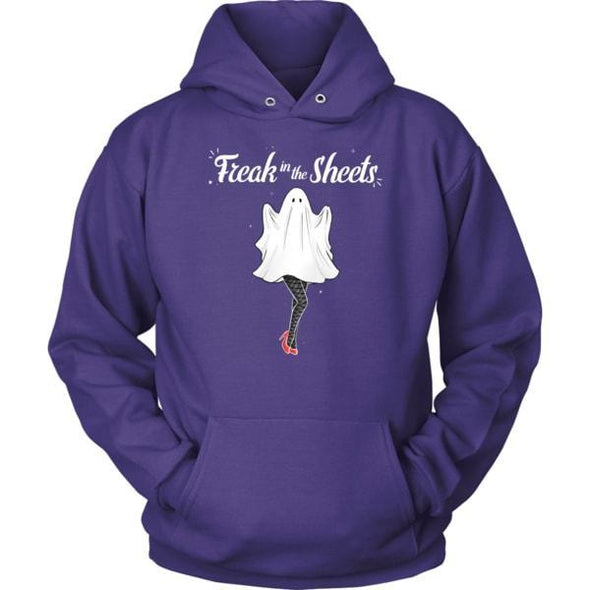 teelaunch T-shirt Unisex Hoodie / Purple / S Freak in the Sheets Unisex Hoodie