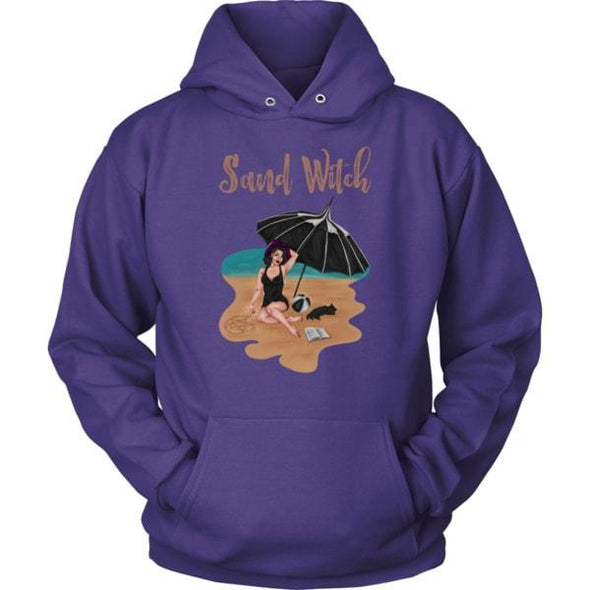 teelaunch T-shirt Unisex Hoodie / Purple / S Sand Witch Unisex Hoodie