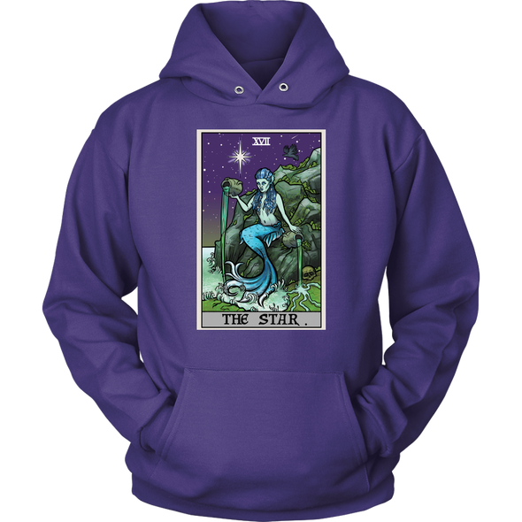 teelaunch T-shirt Unisex Hoodie / Purple / S The Star Tarot Card - Ghoulish Edition Unisex Hoodie
