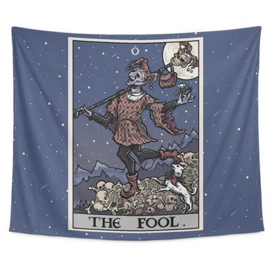 teelaunch Tapestries Tapestry - 60" x 51" The Fool Tarot Card Tapestry