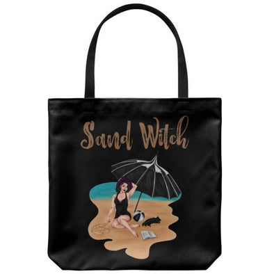 teelaunch Tote Bags Black Sand Witch Tote Bag