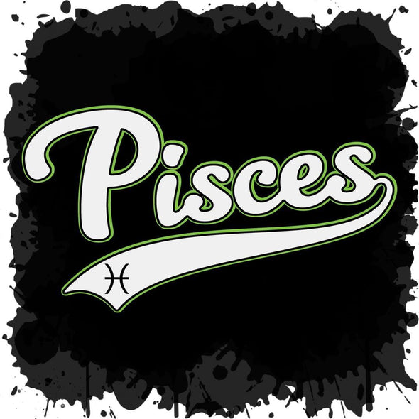 The Ghoulish Garb Design Pisces - Baseball Style
