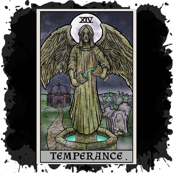 The Ghoulish Garb Design Temperance Tarot Card - Ghoulish Edition
