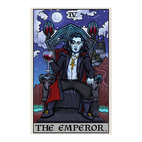The Ghoulish Garb Design The Emperor Tarot Card - Ghoulish Edition