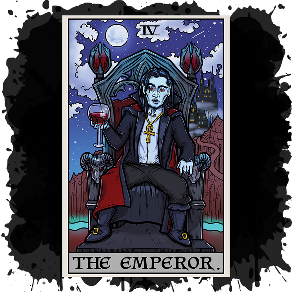 The Ghoulish Garb Design The Emperor Tarot Card - Ghoulish Edition