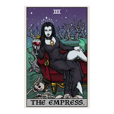 The Ghoulish Garb Design The Empress Tarot Card - Ghoulish Edition