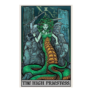 The Ghoulish Garb Design The High Priestess Tarot Card - Ghoulish Edition