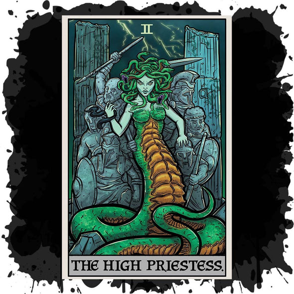 The Ghoulish Garb Design The High Priestess Tarot Card - Ghoulish Edition