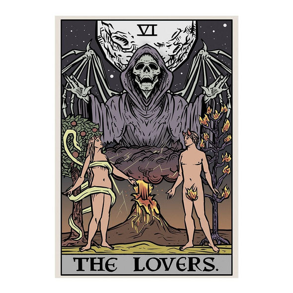 The Ghoulish Garb Design The Lovers Tarot Card - Ghoulish Edition