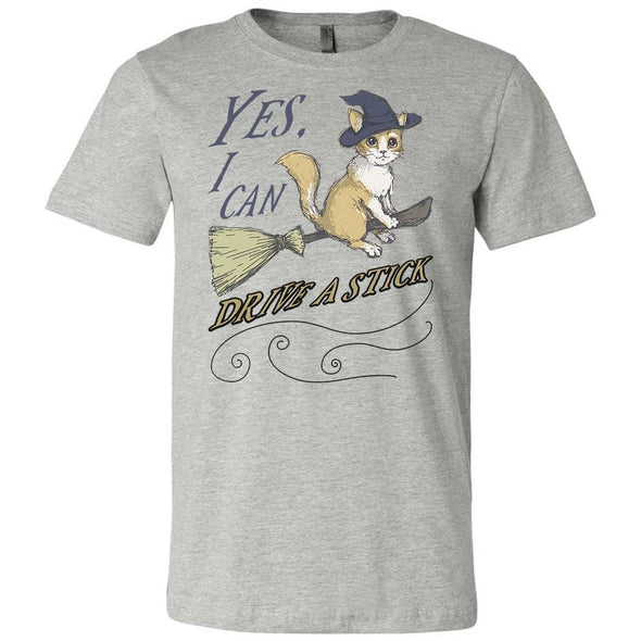 The Ghoulish Garb Graphic Tee Athletic Heather / S Yes, I Can Drive A Stick T-Shirt