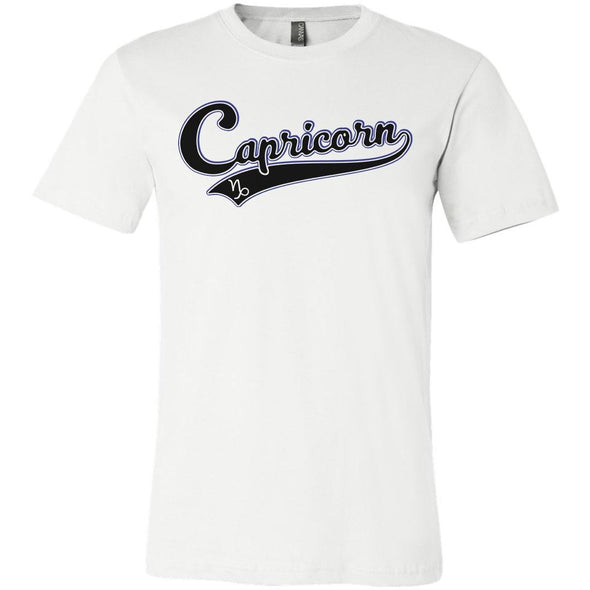 The Ghoulish Garb Graphic Tee White / S Capricorn - Baseball Style Unisex T-Shirt