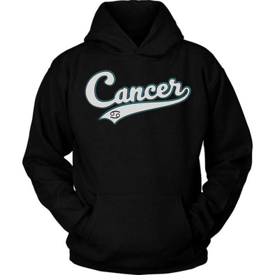 The Ghoulish Garb Hoodie Black / S Cancer - Baseball Style Unisex Hoodie
