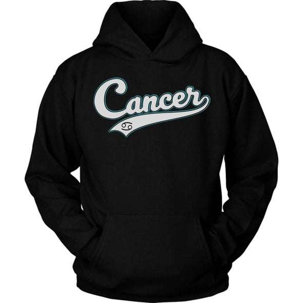 The Ghoulish Garb Hoodie Black / S Cancer - Baseball Style Unisex Hoodie