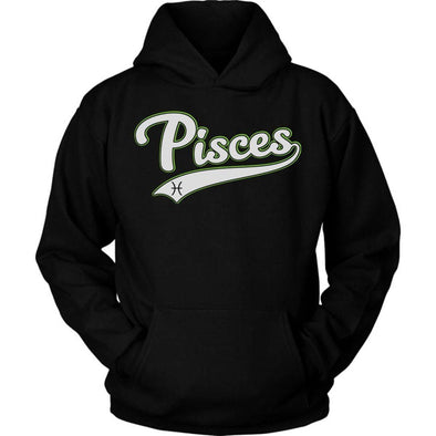 The Ghoulish Garb Hoodie Black / S Pisces - Baseball Style Unisex Hoodie