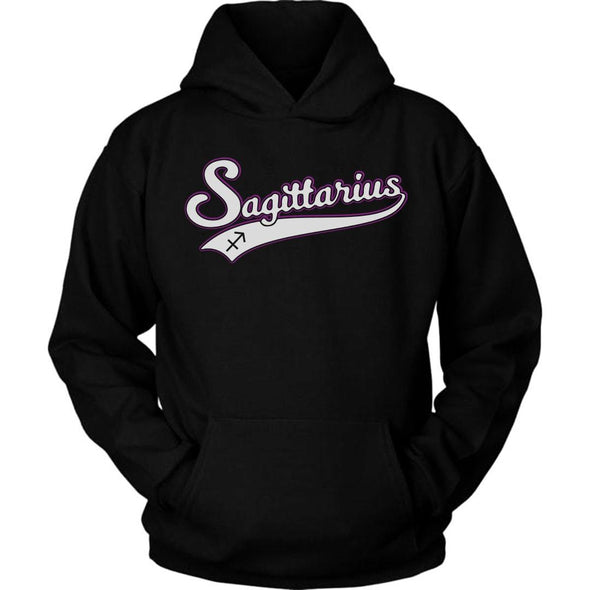 The Ghoulish Garb Hoodie Black / S Sagittarius - Baseball Style Unisex Hoodie