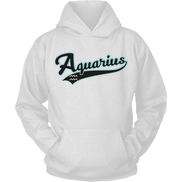 The Ghoulish Garb Hoodie White / S Aquarius - Baseball Style Unisex Hoodie