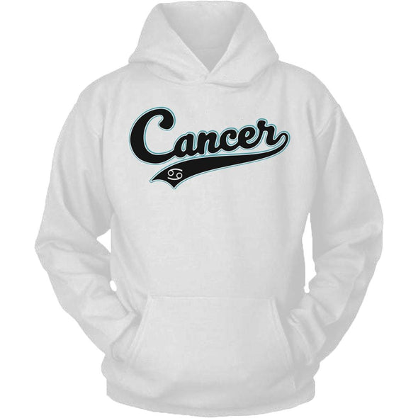 The Ghoulish Garb Hoodie White / S Cancer - Baseball Style Unisex Hoodie