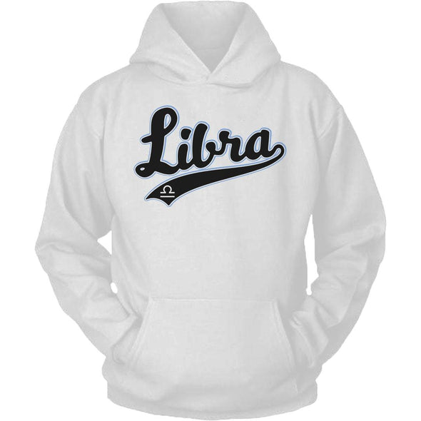 The Ghoulish Garb Hoodie White / S Libra - Baseball Style Unisex Hoodie