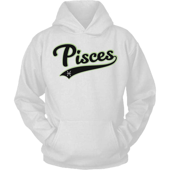 The Ghoulish Garb Hoodie White / S Pisces - Baseball Style Unisex Hoodie