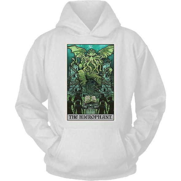 The Ghoulish Garb Hoodie White / S The Hierophant Tarot Card - Ghoulish Edition Unisex Hoodie