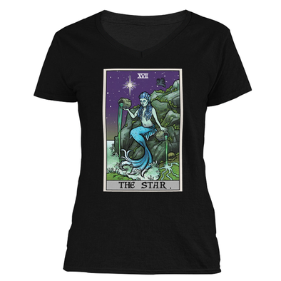 The Ghoulish Garb S The Star Tarot Card - Ghoulish Edition Women's V-Neck