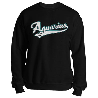 The Ghoulish Garb Sweatshirt Black / S Aquarius - Baseball Style Unisex Sweatshirt
