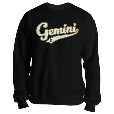 The Ghoulish Garb Sweatshirt Black / S Gemini - Baseball Style Unisex Sweatshirt