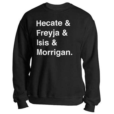 The Ghoulish Garb Sweatshirt Black / S Goddesses of Magick Helvetica Unisex Sweatshirt