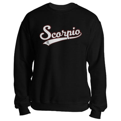 The Ghoulish Garb Sweatshirt Black / S Scorpio - Baseball Style Unisex Sweatshirt