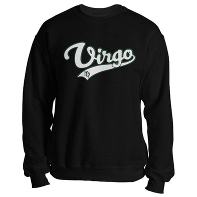 The Ghoulish Garb Sweatshirt Black / S Virgo - Baseball Style Unisex Sweatshirt