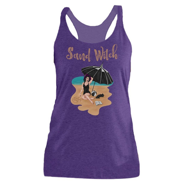 The Ghoulish Garb Tank Top Purple Rush / S Sand Witch Women's Racerback Tank