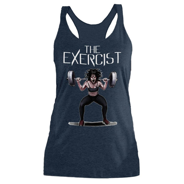 The Ghoulish Garb Tank Top Vintage Navy / S The Exercist Women's Racerback Tank