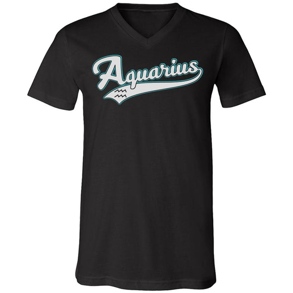 The Ghoulish Garb V-Necks Black / S Aquarius - Baseball Style Unisex V-Neck