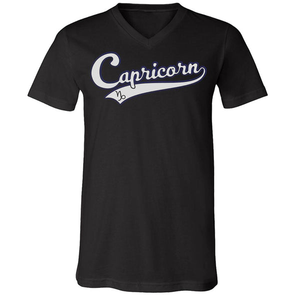 The Ghoulish Garb V-Necks Black / S Capricorn - Baseball Style Unisex V-Neck