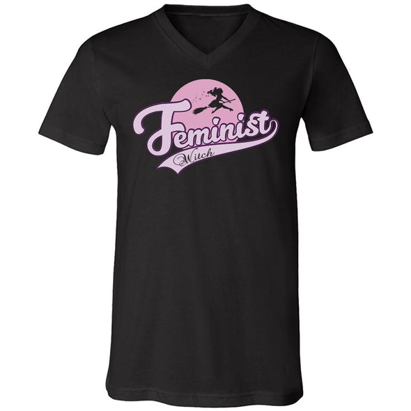 The Ghoulish Garb V-Necks Black / S Feminist Witch Unisex V-Neck