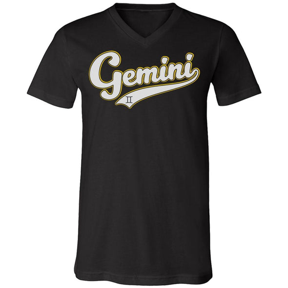 The Ghoulish Garb V-Necks Black / S Gemini - Baseball Style Unisex V-Neck