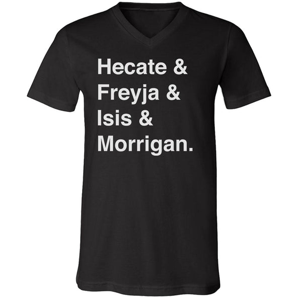 The Ghoulish Garb V-Necks Black / S Goddesses of Magick Helvetica Unisex V-Neck