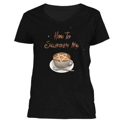The Ghoulish Garb V-Necks Black / S How To Summon Me Women's V-Neck