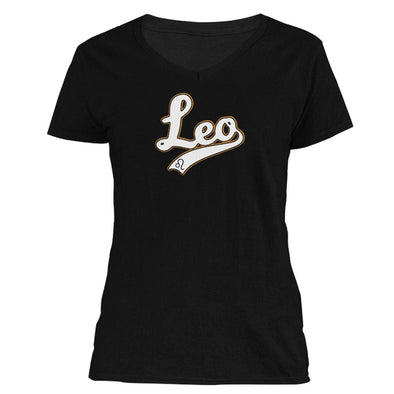 The Ghoulish Garb V-Necks Black / S Leo - Baseball Style Women's V-Neck