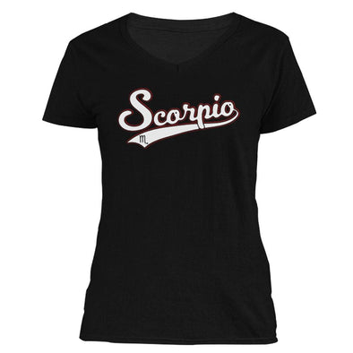 The Ghoulish Garb V-Necks Black / S Scorpio - Baseball Style Women's V-Neck