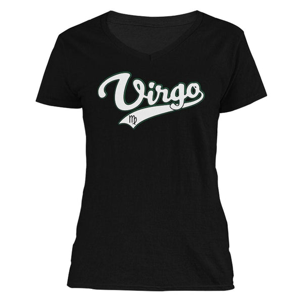 The Ghoulish Garb V-Necks Black / S Virgo - Baseball Style Women's V-Neck
